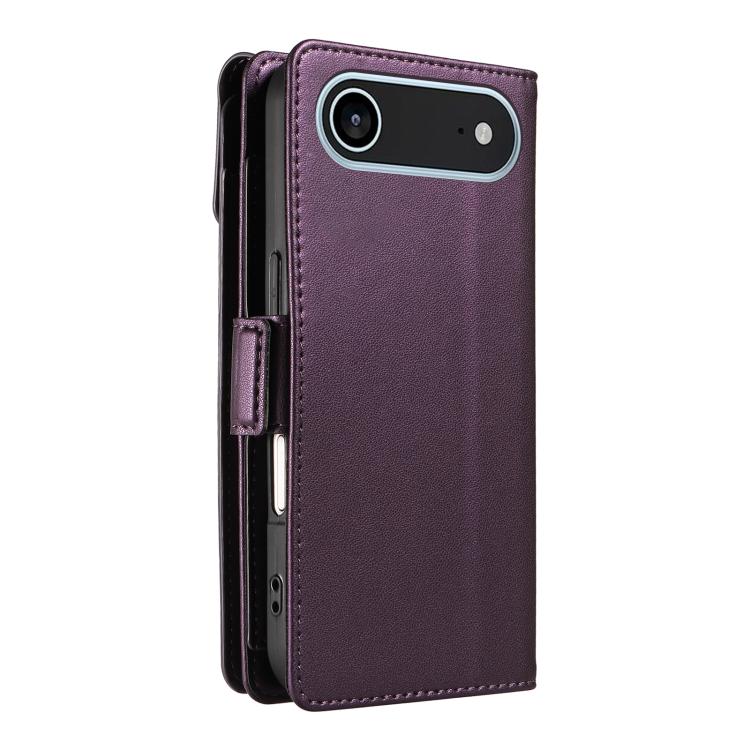 For iPhone Air Multi Card Wallet Leather Phone Case with Strap