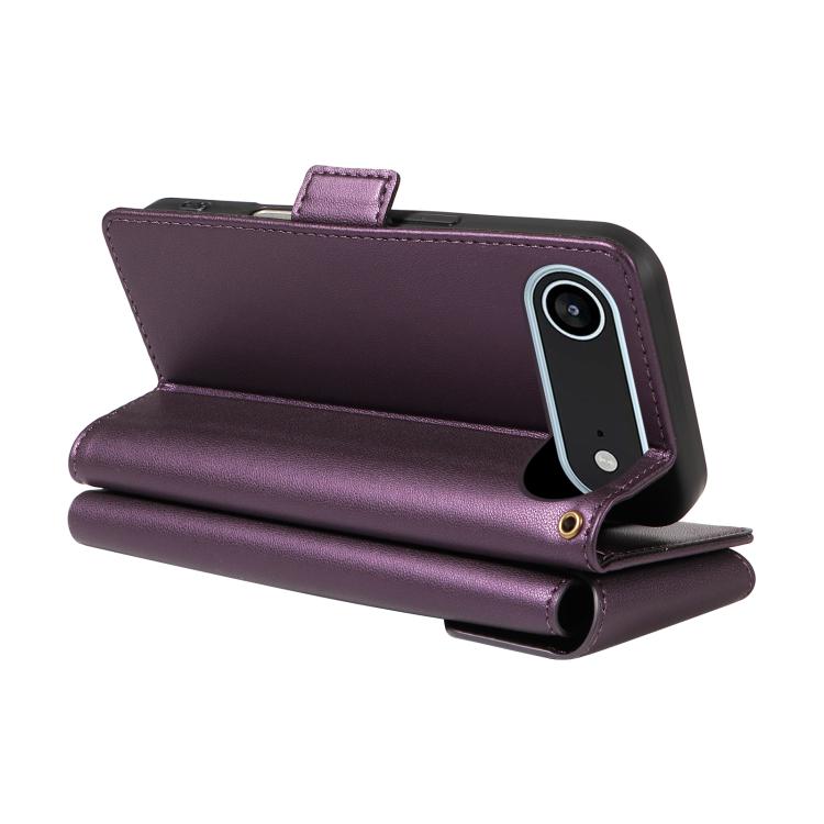 For iPhone Air Multi Card Wallet Leather Phone Case with Strap