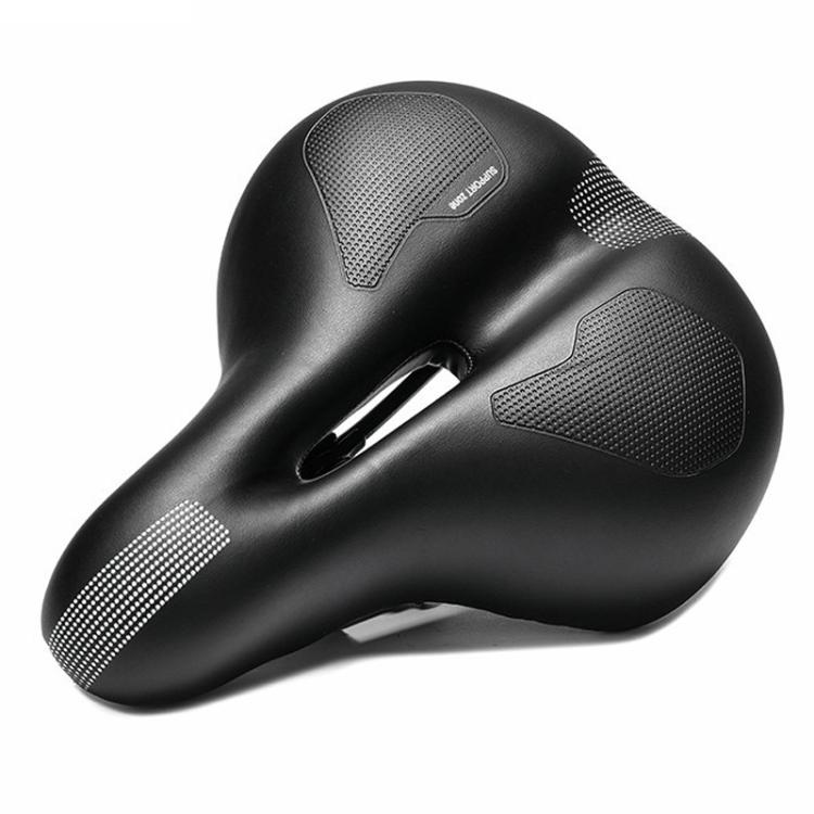 Mountain Bike Shock-absorbing Spring Seat Saddle - Black