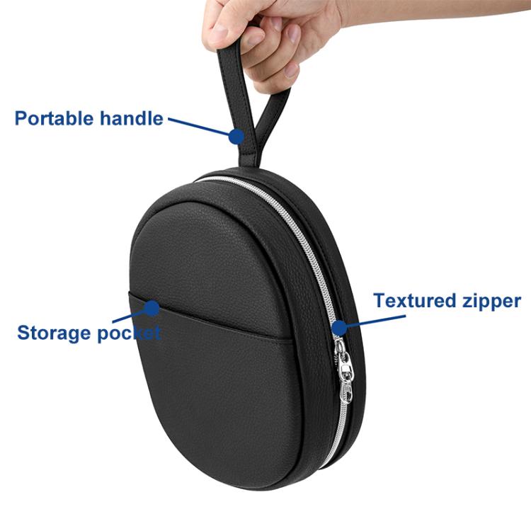 For Bose QC Series Portable PU Bag Headset   Storage Protective Case - Black