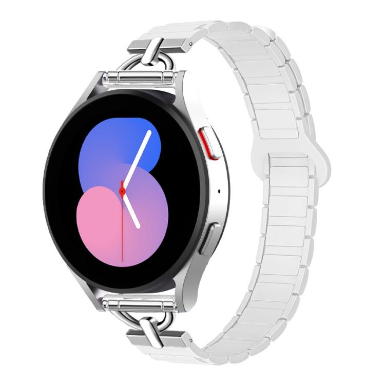20mm D-shaped Tri-beads Magnetic Silicone Watch Band