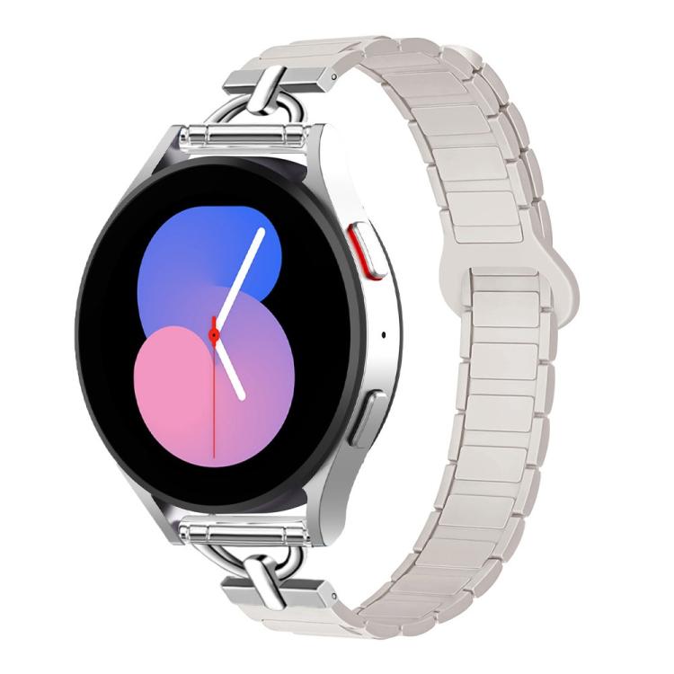 20mm D-shaped Tri-beads Magnetic Silicone Watch Band