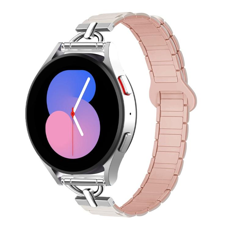 20mm D-shaped Tri-beads Magnetic Silicone Watch Band