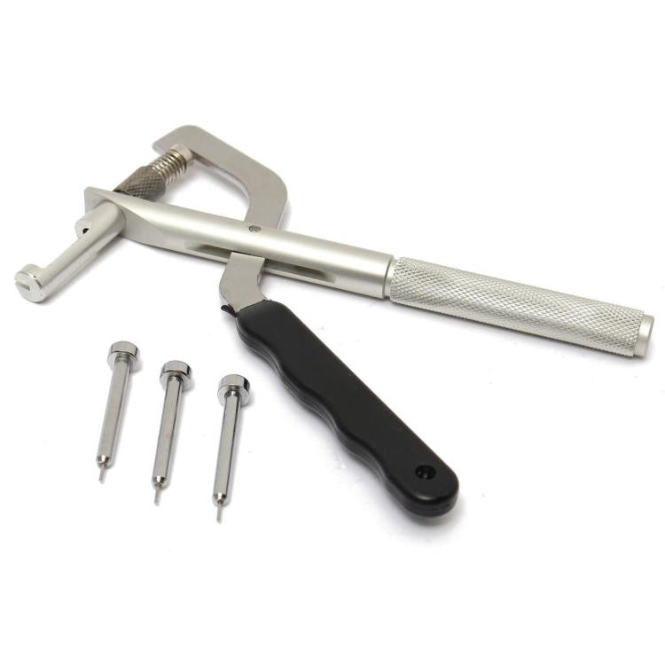 Handheld Metal Watch Band Removal Pliers Watch Pin Remover Watch Repair Tools - Black Silver