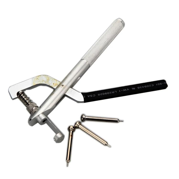 Handheld Metal Watch Band Removal Pliers Watch Pin Remover Watch Repair Tools - Black Silver