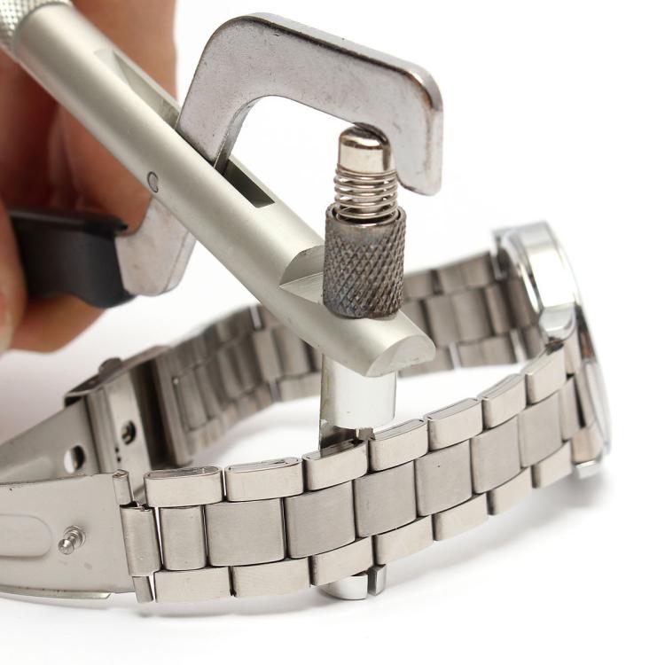 Handheld Metal Watch Band Removal Pliers Watch Pin Remover Watch Repair Tools - Black Silver