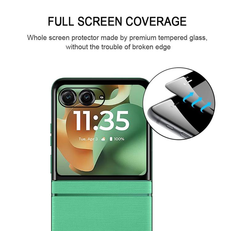 For Motorola Razr 60 3D Hot Bending Edge Glue HD Curved Tempered Glass Film