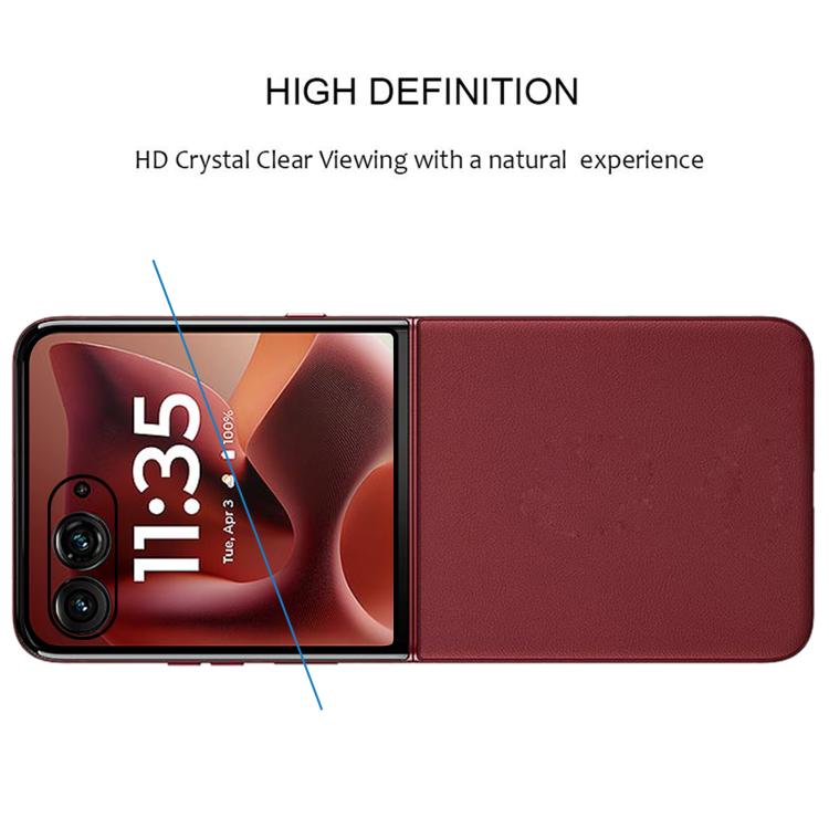For Motorola Razr 60 Ultra 3D Hot Bending Edge Glue HD Curved Tempered Glass Film