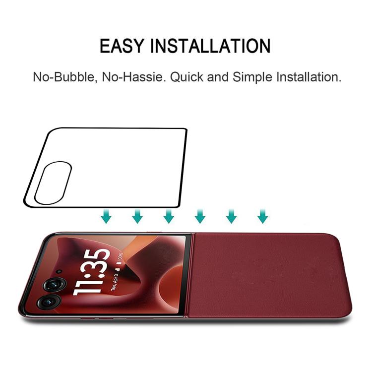 For Motorola Razr 60 Ultra 3D Hot Bending Edge Glue HD Curved Tempered Glass Film