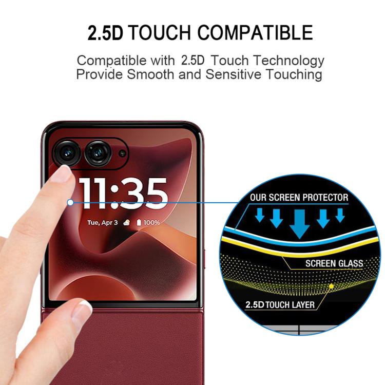 For Motorola Razr 60 Ultra 25pcs 3D Hot Bending Edge Glue HD Curved Tempered Glass Film