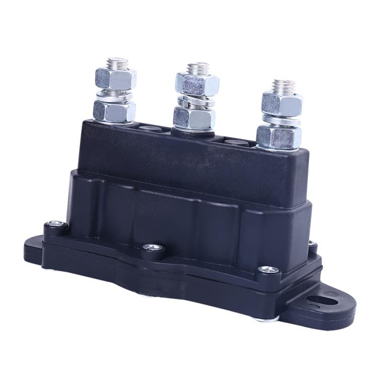 Car Relay Winch Motor Reversing Solenoid Switch DC Six-terminal Relay 2141211A61 - Black