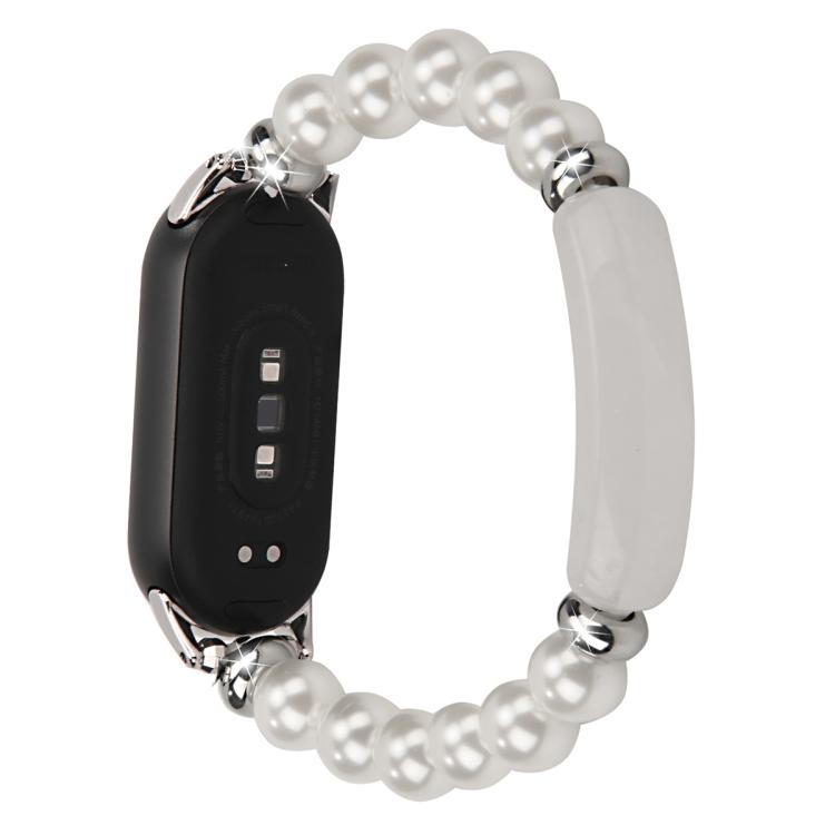For Xiaomi Smart Band 10 / 9 / 8 Large Beaded Bracelet Watch Band