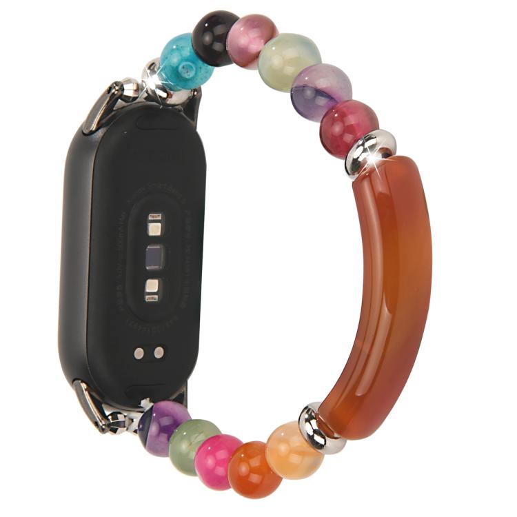 For Xiaomi Smart Band 10 / 9 / 8 Large Beaded Bracelet Watch Band