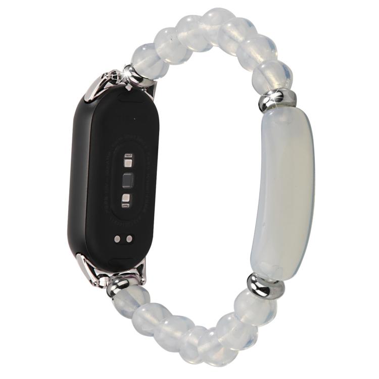 For Xiaomi Smart Band 10 / 9 / 8 Large Beaded Bracelet Watch Band