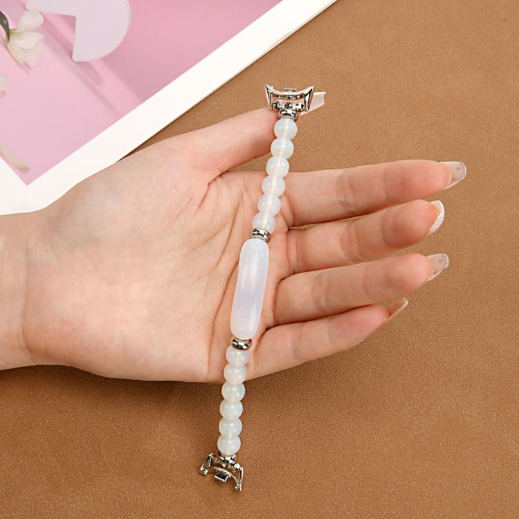 For Xiaomi Smart Band 10 / 9 / 8 Large Beaded Bracelet Watch Band