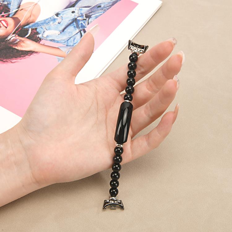 For Xiaomi Smart Band 10 / 9 / 8 Large Beaded Bracelet Watch Band