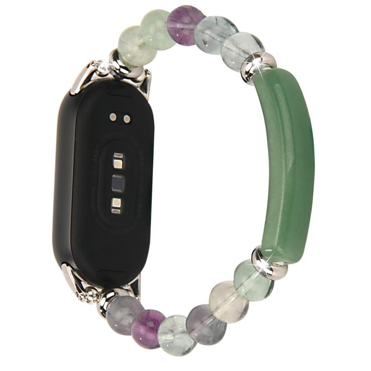 For Xiaomi Smart Band 10 / 9 / 8 Large Beaded Bracelet Watch Band