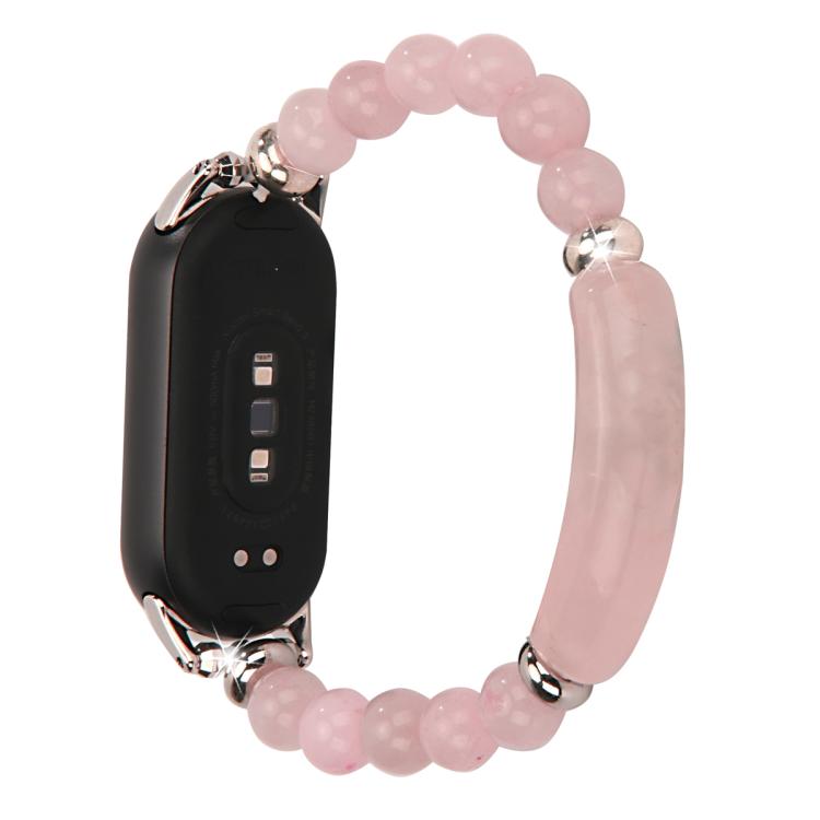 For Xiaomi Smart Band 10 / 9 / 8 Large Beaded Bracelet Watch Band