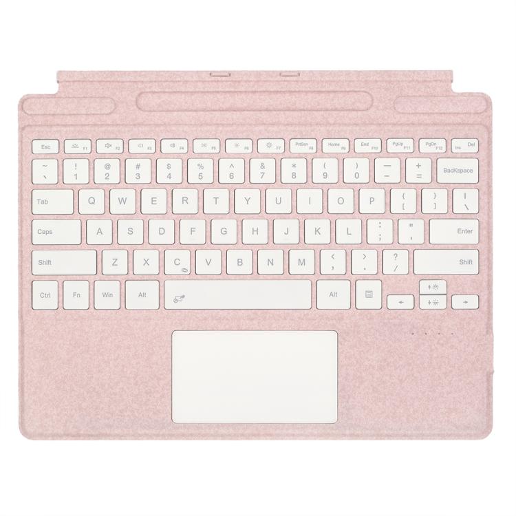 For MicroSoft Surface Pro 9 / 10 / 11 / 12 Single Color Backlight Tablet Bluetooth Keyboard with Touch Pad