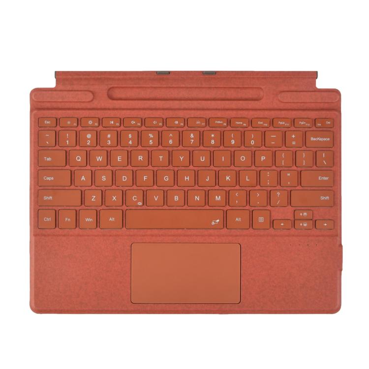 For MicroSoft Surface Pro 9 / 10 / 11 / 12 Single Color Backlight Tablet Bluetooth Keyboard with Touch Pad