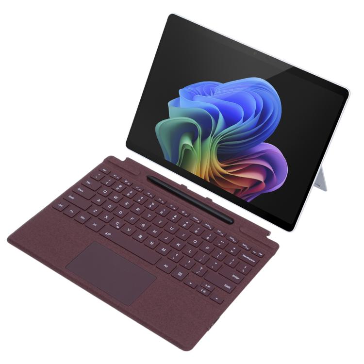For MicroSoft Surface Pro 9 / 10 / 11 / 12 Single Color Backlight Tablet Bluetooth Keyboard with Touch Pad