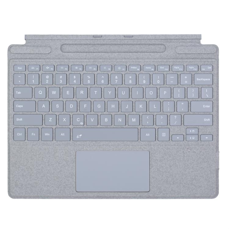 For MicroSoft Surface Pro 9 / 10 / 11 / 12 Single Color Backlight Tablet Bluetooth Keyboard with Touch Pad