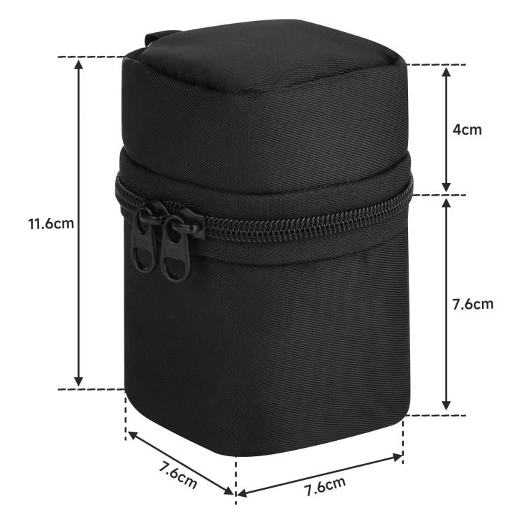 For Anker Cube 3 in 1 Wireless Charging Portable Buckle Storage Bag - Black