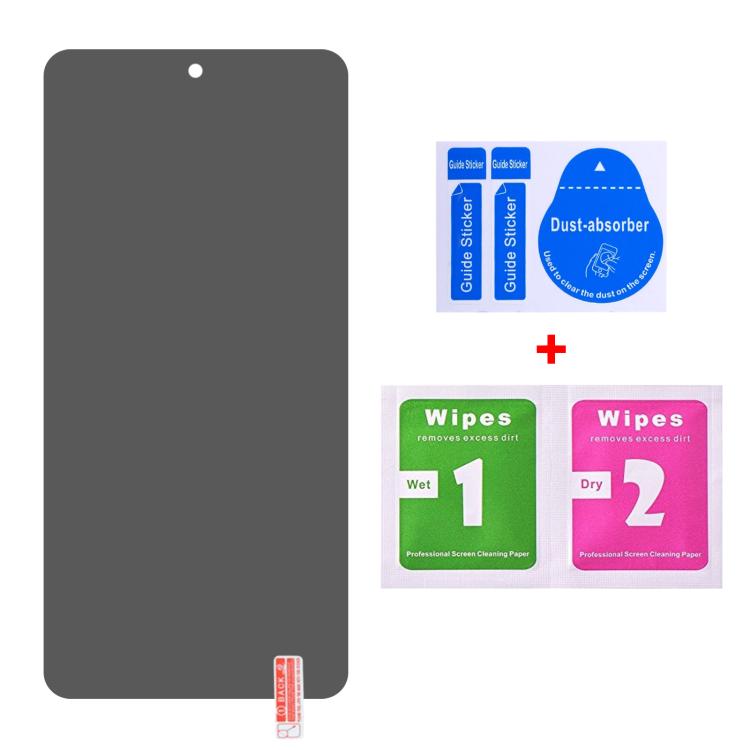 For Samsung Galaxy S25 Edge 5G 25pcs High Transparency Full Cover Anti-spy Tempered Glass Film, Support Fingerprint Unlocking