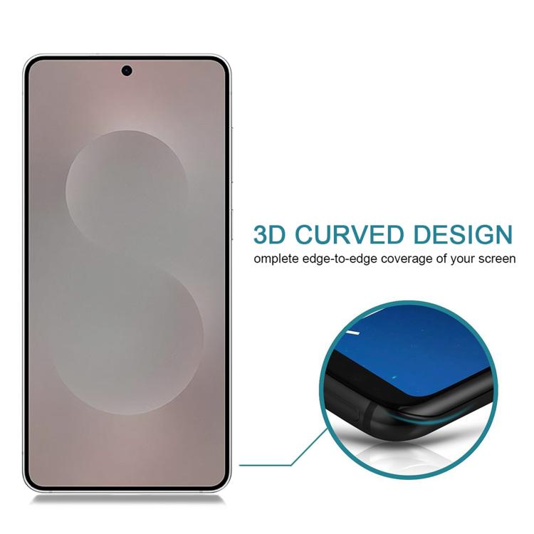 For Samsung Galaxy S25 Edge 5G 25pcs High Transparency Full Cover Anti-spy Tempered Glass Film, Support Fingerprint Unlocking