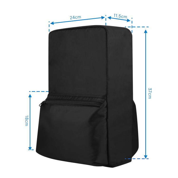 For Sony PlayStation 5 Slim Game Console Storage Dust Cover - Black