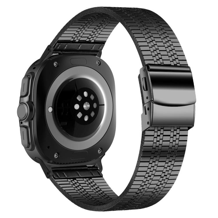For Samsung Galaxy Watch Ultra 47mm / Ultra 2025 Turtle Buckle Five Beads Stainless Steel Watch Band