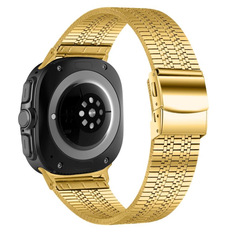 For Samsung Galaxy Watch Ultra 47mm / Ultra 2025 Turtle Buckle Five Beads Stainless Steel Watch Band