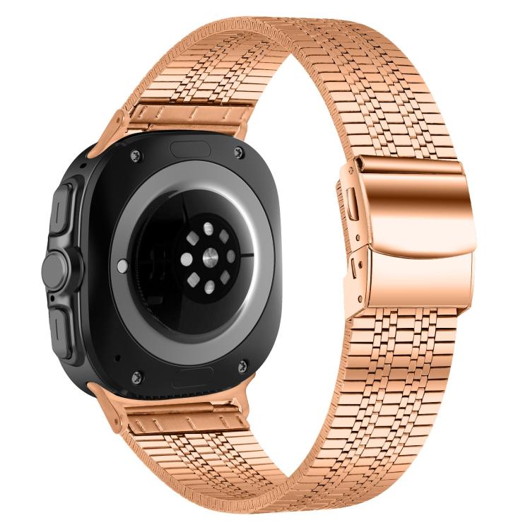 For Samsung Galaxy Watch Ultra 47mm / Ultra 2025 Turtle Buckle Five Beads Stainless Steel Watch Band