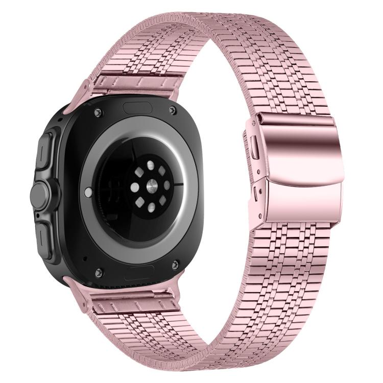 For Samsung Galaxy Watch Ultra 47mm / Ultra 2025 Turtle Buckle Five Beads Stainless Steel Watch Band