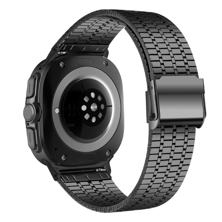 For Samsung Galaxy Watch Ultra 47mm / Ultra 2025 Seven Beads Buckle Stainless Steel Watch Band