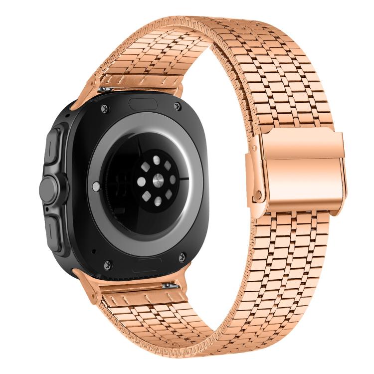 For Samsung Galaxy Watch Ultra 47mm / Ultra 2025 Seven Beads Buckle Stainless Steel Watch Band