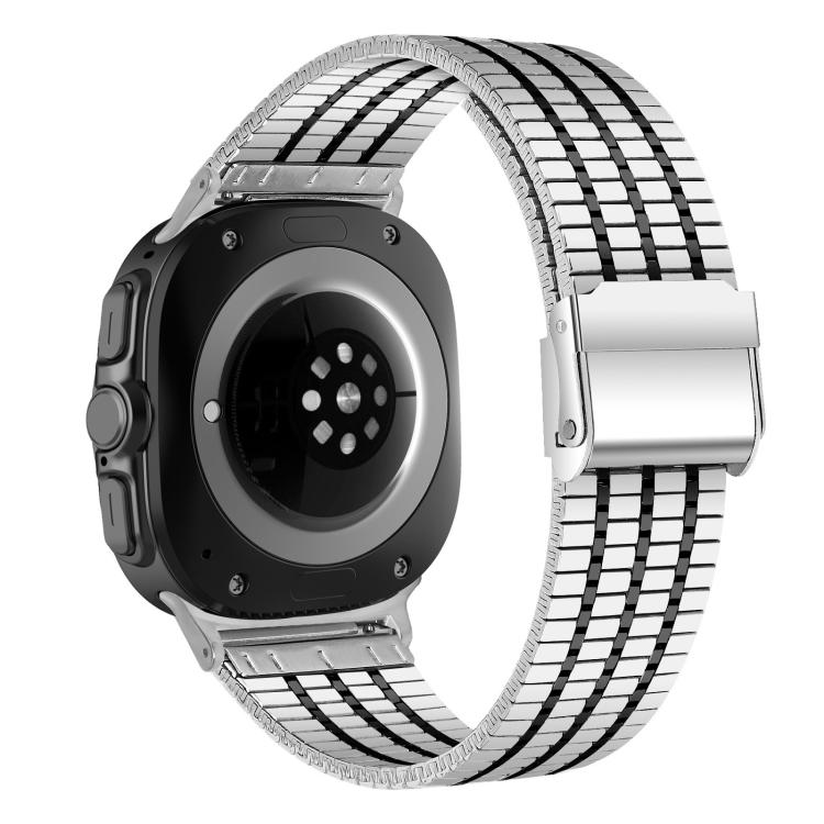 For Samsung Galaxy Watch Ultra 47mm / Ultra 2025 Seven Beads Buckle Stainless Steel Watch Band