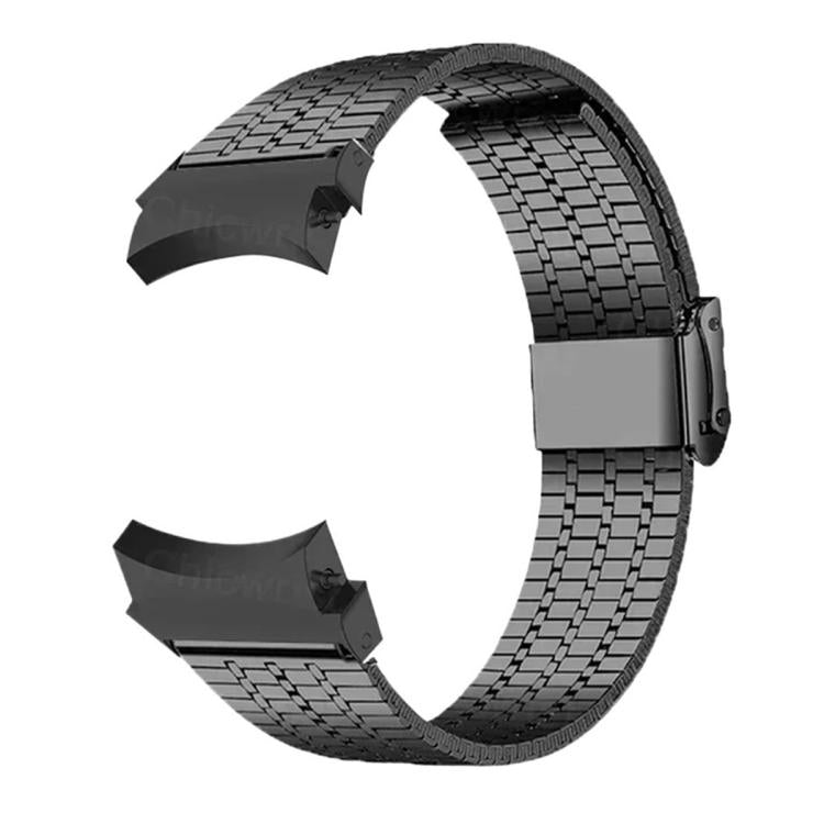 For Samsung Galaxy Watch 7 / 6 / 5 / 4 Seven Beads Buckle Stainless Steel Watch Band
