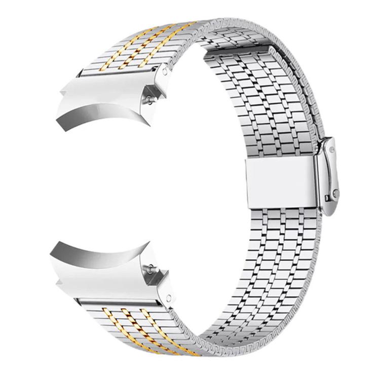 For Samsung Galaxy Watch 7 / 6 / 5 / 4 Seven Beads Buckle Stainless Steel Watch Band