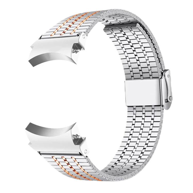 For Samsung Galaxy Watch 7 / 6 / 5 / 4 Seven Beads Buckle Stainless Steel Watch Band