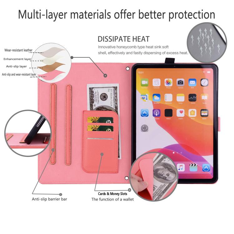 For iPad mini 2024 / mini 6 Cat Skin-feel Litchi Leather Smart Tablet Case