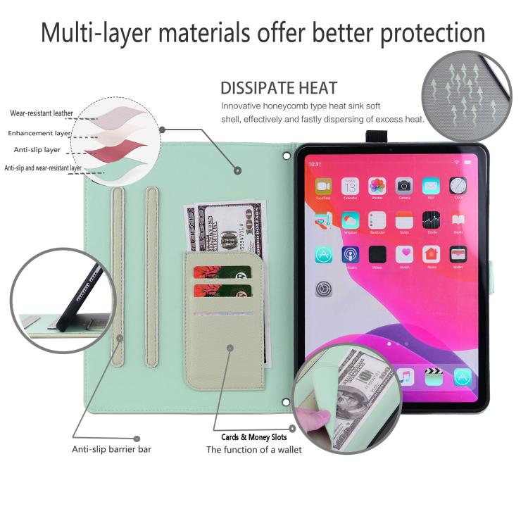 For iPad mini 2024 / mini 6 Cat Skin-feel Litchi Leather Smart Tablet Case
