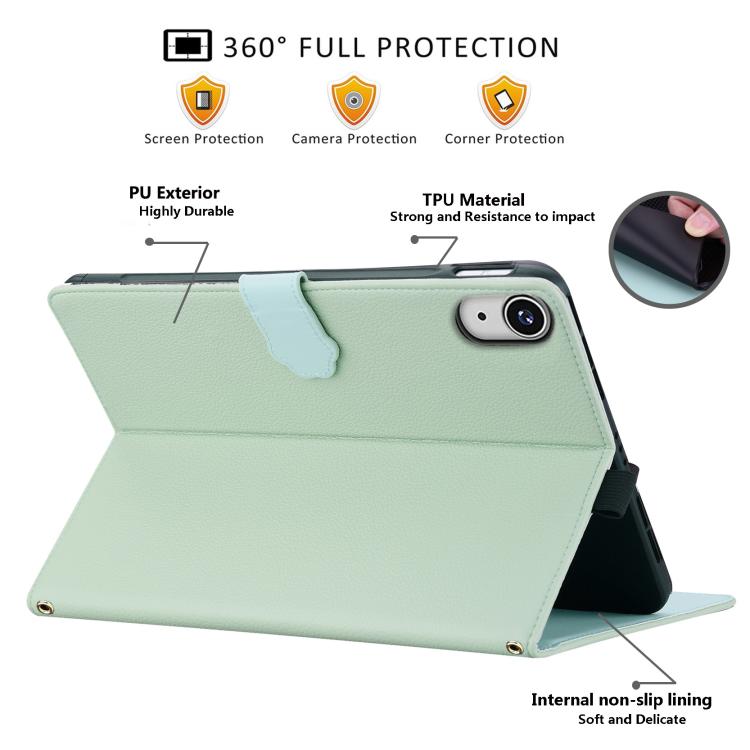For iPad mini 2024 / mini 6 Cat Skin-feel Litchi Leather Smart Tablet Case