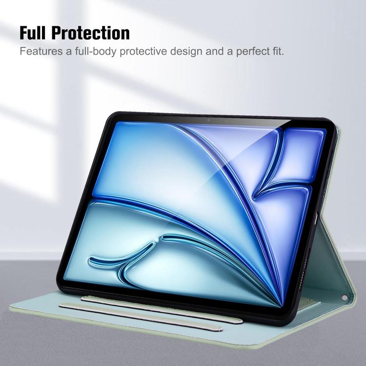 For iPad Pro 13 2025 / 2024 Cat Skin-feel Litchi Leather Smart Tablet Case