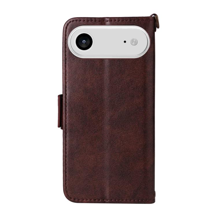For iPhone Air Multi-card Slots Crossbody Cowhide Leather Phone Case