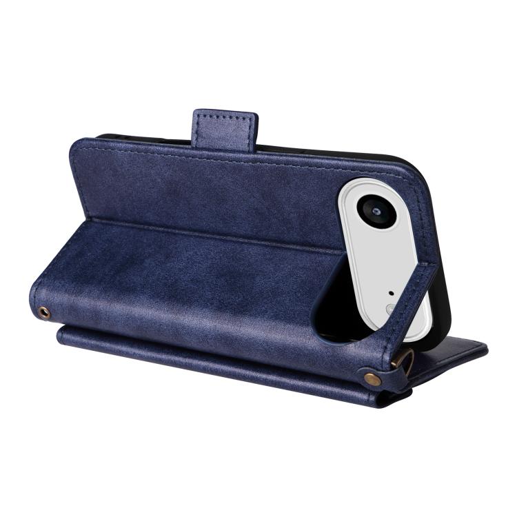 For iPhone Air Multi-card Slots Crossbody Cowhide Leather Phone Case