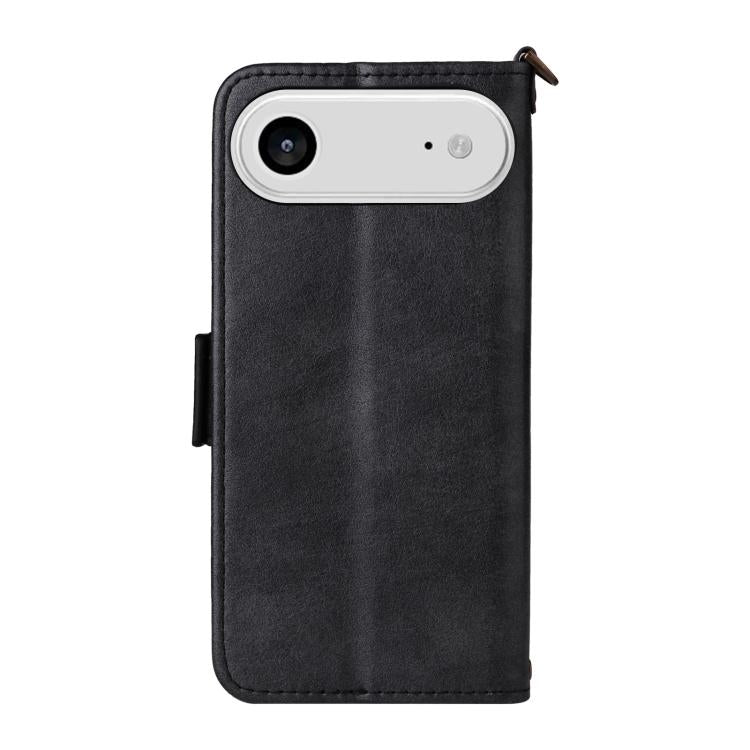 For iPhone Air Multi-card Slots Crossbody Cowhide Leather Phone Case