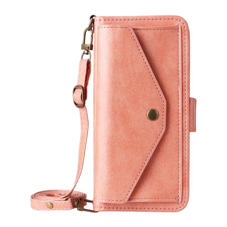 For iPhone Air Multi-card Slots Crossbody Cowhide Leather Phone Case