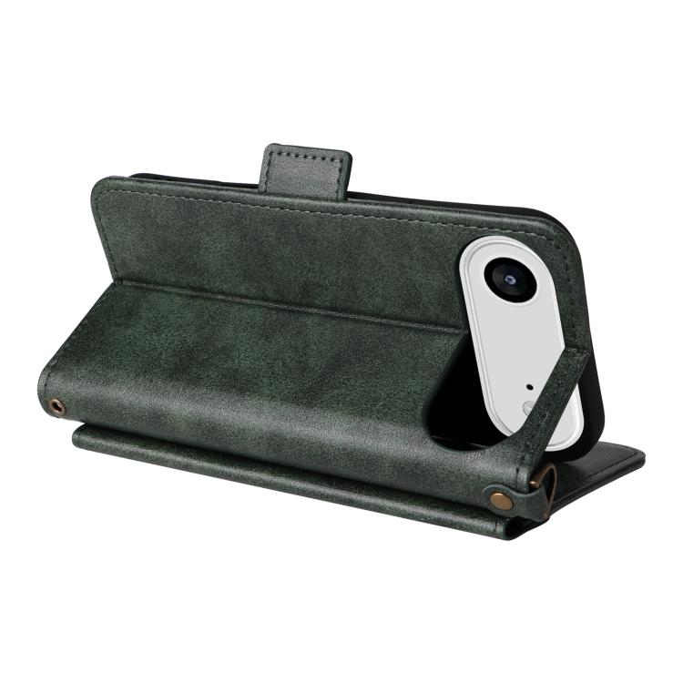For iPhone Air Multi-card Slots Crossbody Cowhide Leather Phone Case