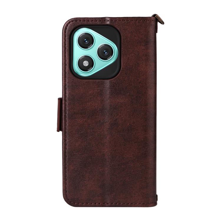 For Honor 400 Lite Global Multi-card Slots Crossbody Cowhide Leather Phone Case